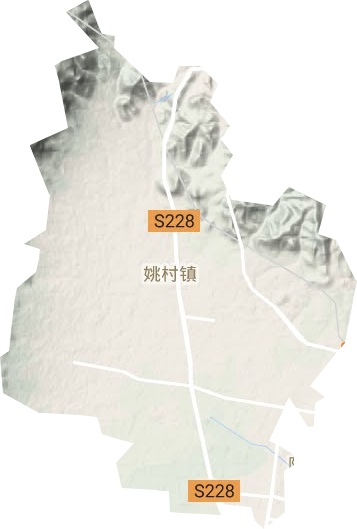 姚村镇地形地图