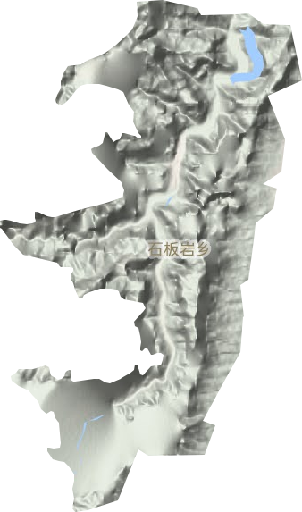 石板岩镇地形地图