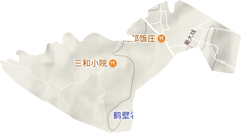 九矿广场街道地形地图