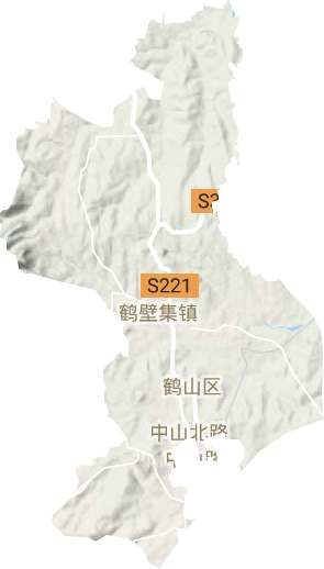 鹤壁集镇地形地图