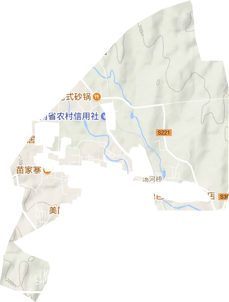 大胡街道地形地图