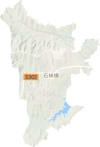 石林镇地形地图