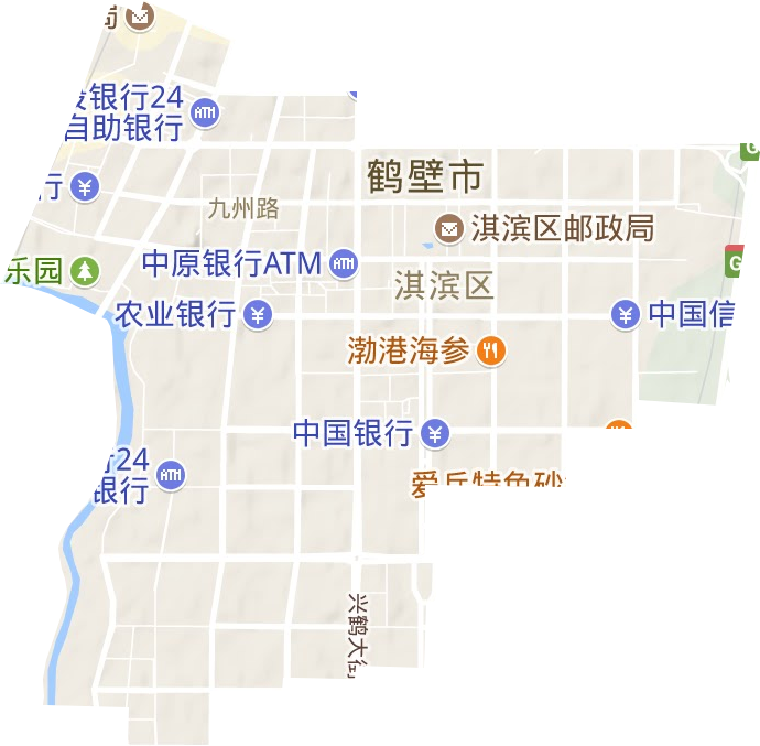 九州路街道地形地图