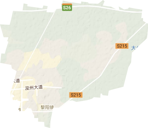 黎阳街道地形地图