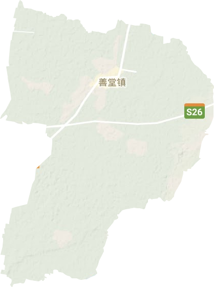 善堂镇地形地图