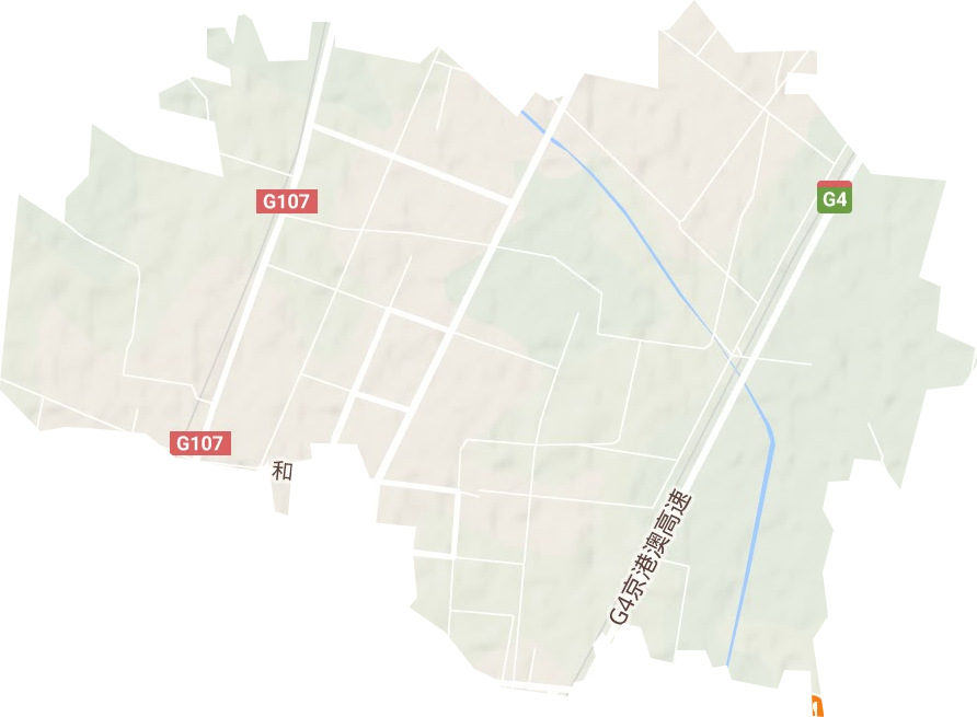 桥盟街道地形地图