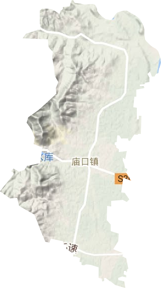 庙口镇地形地图
