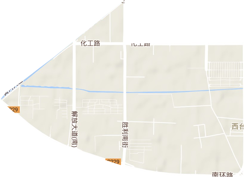 胜利路街道地形地图
