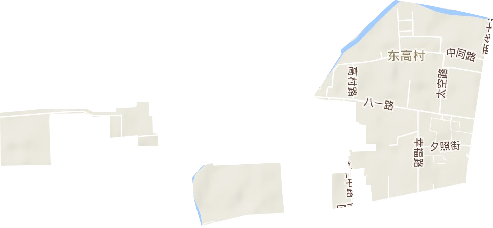 中同街街道地形地图