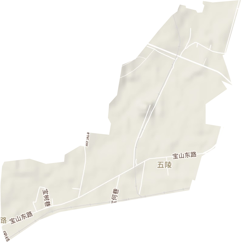 宝东街道地形地图