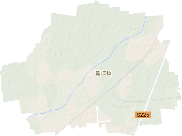 翟坡镇地形地图