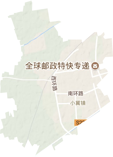 小冀镇地形地图