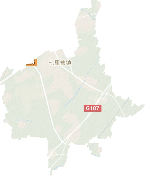 七里营镇地形地图