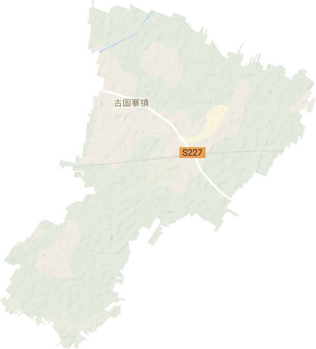 古固寨镇地形地图