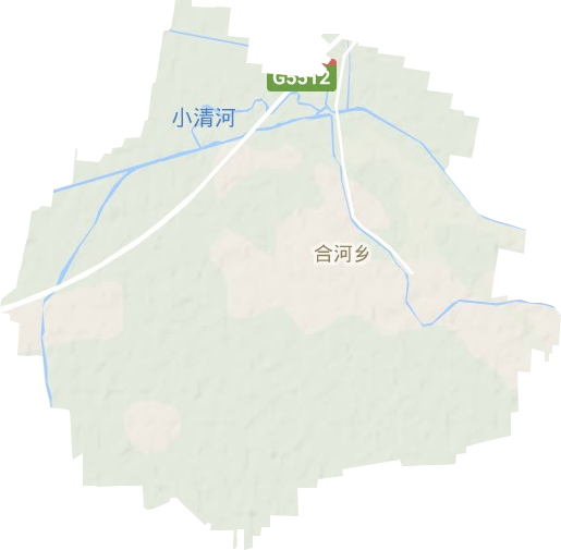 合河乡地形地图