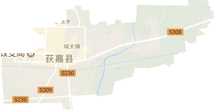 城关镇地形地图