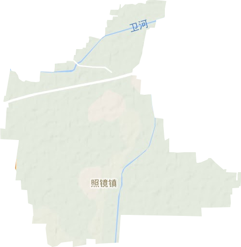 照镜镇地形地图