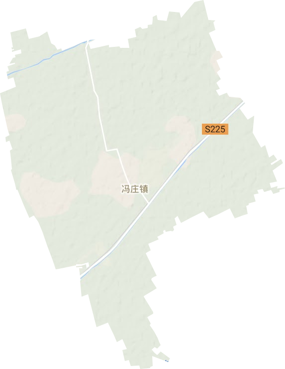 冯庄镇地形地图