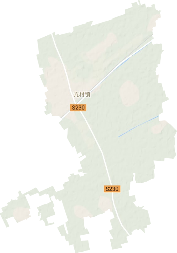 亢村镇地形地图