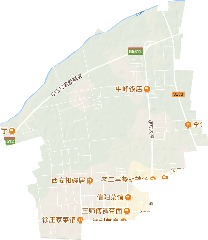 位庄乡地形地图