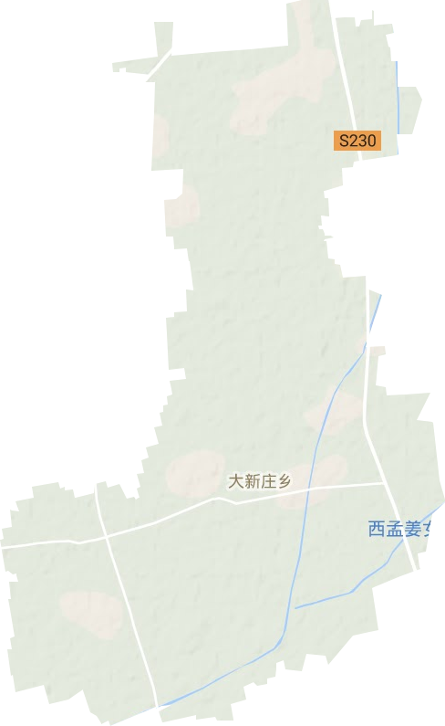 大新庄乡地形地图