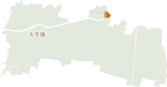 太平镇地形地图