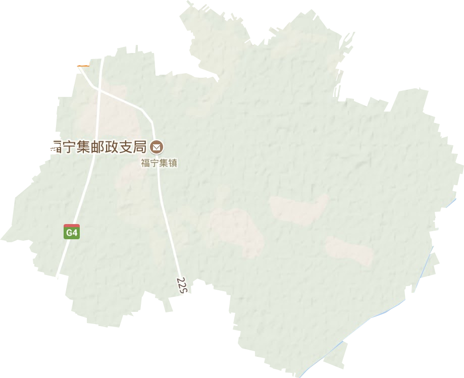 福宁集镇地形地图