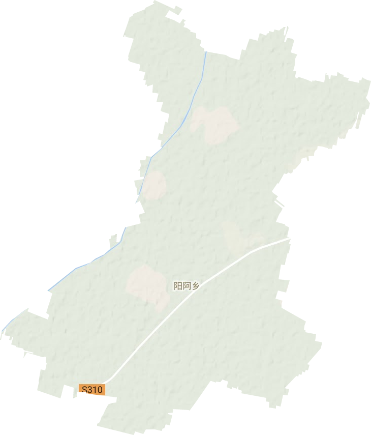 阳阿乡地形地图