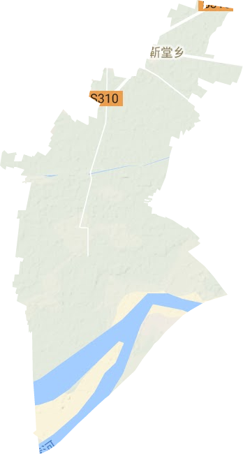 靳堂乡地形地图