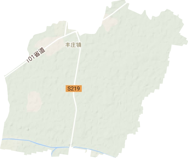 丰庄镇地形地图