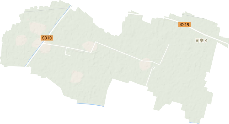 司寨乡地形地图