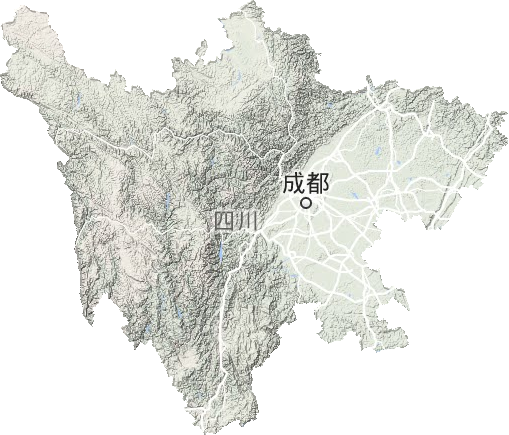 四川省地形地图