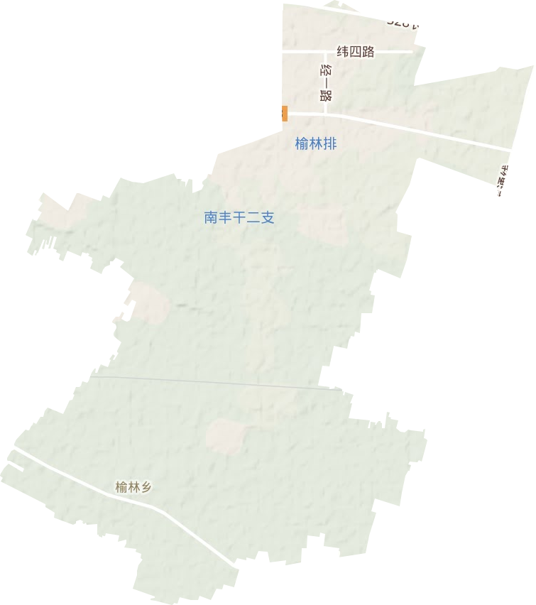 榆林乡地形地图