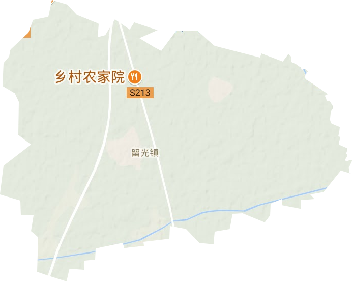 留光镇地形地图