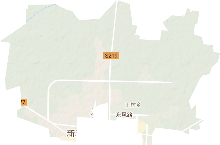 王村乡地形地图