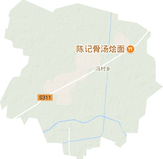 冯村乡地形地图