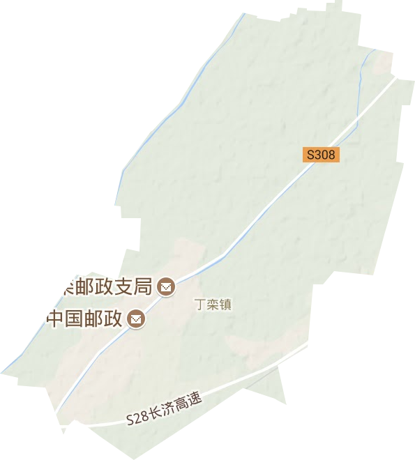 丁栾镇地形地图