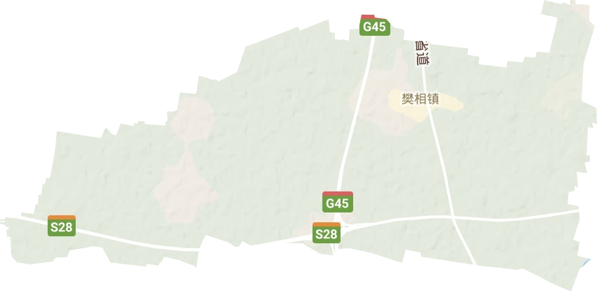 樊相镇地形地图
