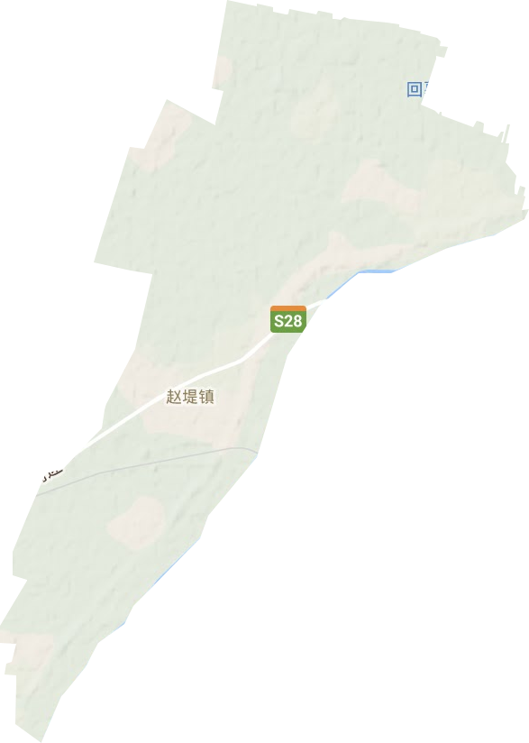 赵堤镇地形地图