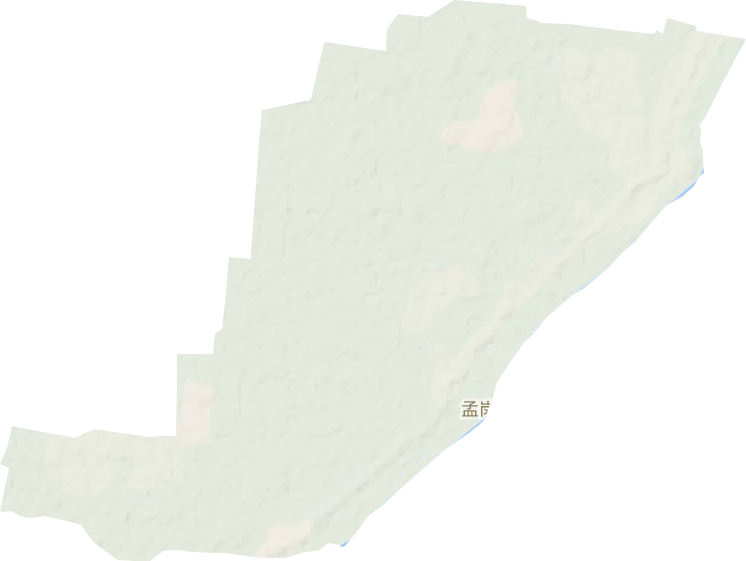 孟岗镇地形地图