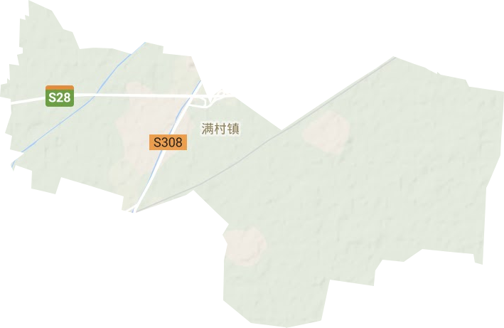 满村镇地形地图