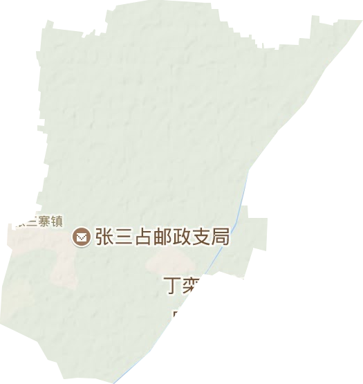 张三寨镇地形地图