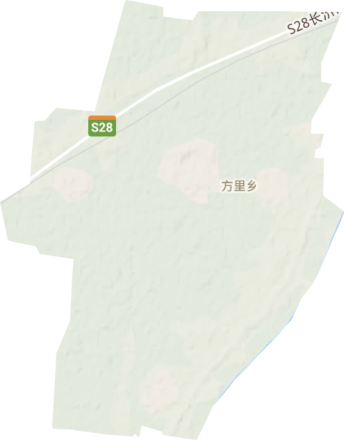 方里镇地形地图