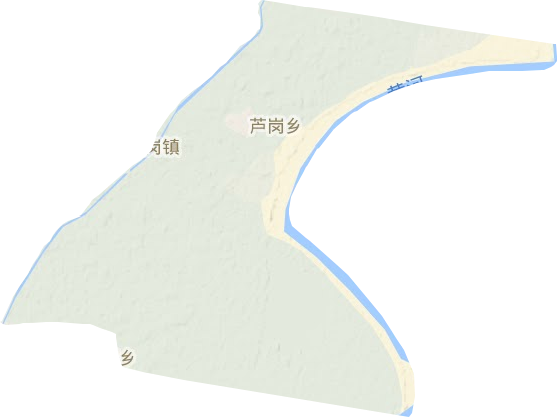 芦岗乡地形地图