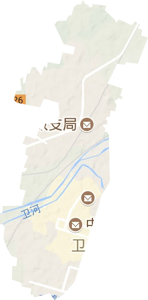 汲水镇地形地图