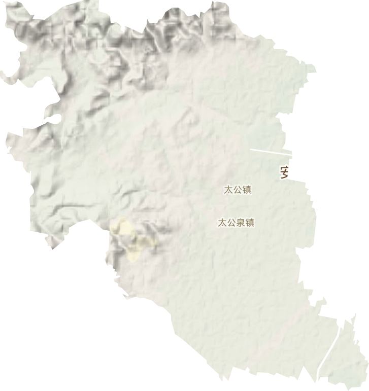 太公镇地形地图