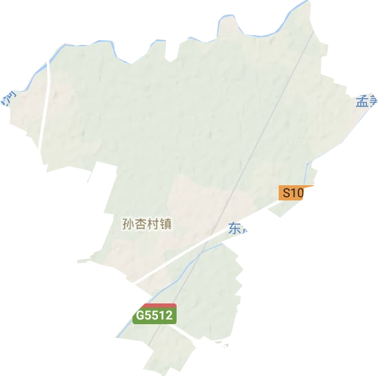 孙杏村镇地形地图
