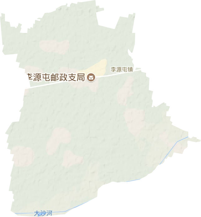 李源屯镇地形地图