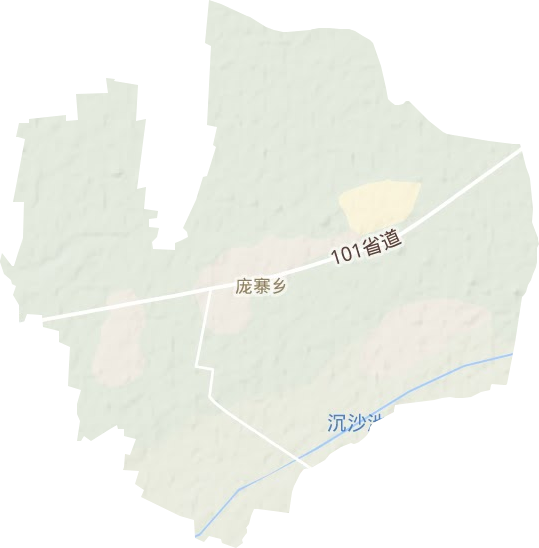 庞寨乡地形地图