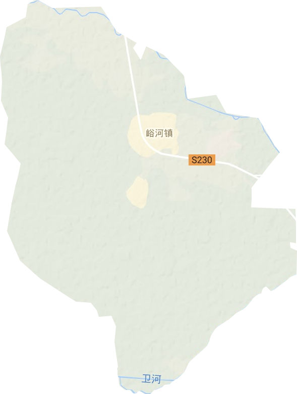 峪河镇地形地图